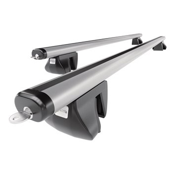 Barres de toit en aluminium adapté pour Dodge Journey Crossover (2012-2020) - Porte-Bagages de Voiture argent - rails