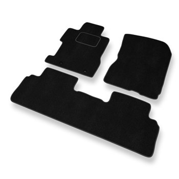 Tapis de Sol Velours adapté pour Honda Civic VIII (4 portes) (2006-2011) - Premium tapis de voiture - noir