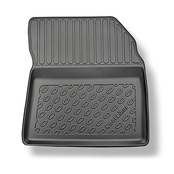 Tapis de sol en TPE adapté pour Citroen Berlingo III Van (06.2018-....) - 5 ou 7 sièges; sans la troisième rangée de sièges; version courte et longue; avec sièges réglables et non réglables dans la première rangée - tapis de voiture - noir
