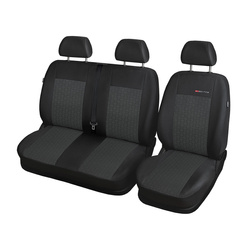 Housses de siège sur mesure adaptées pour Peugeot Expert III Van (2016-....) seulement les sièges avant - sièges séparés - housse siege voiture - couverture siege - E1