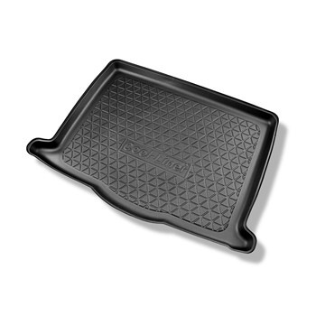 Tapis de coffre adapté pour Ford Focus IV Hayon, Active Hayon (09.2018-....) - bac de coffre - protection de coffre voiture - coffre inférieur; avec roue de secours à usage temporaire