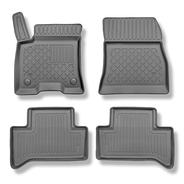 Tapis de sol en TPE adapté pour Mercedes-Benz EQA H243 SUV (03.2021-....) - tapis de voiture - noir