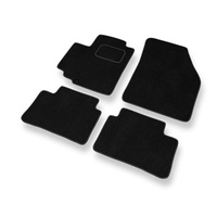 Tapis de Sol Velours adapté pour Nissan Pixo (2008-2013) - Premium tapis de voiture - noir