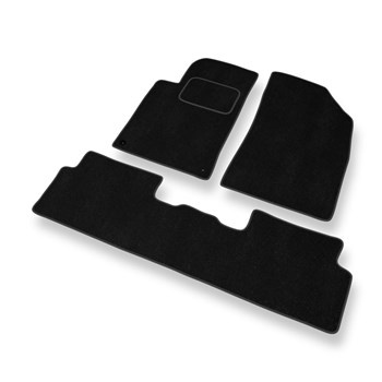 Tapis de Sol Velours adapté pour Peugeot 508 (2011-2017) - Premium tapis de voiture - noir