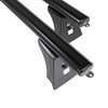 Barres de toit en aluminium adapté pour Opel Meriva A Monospace (2003-2009) - Porte-Bagages de Voiture noir - points de montage - (suivant le modèle de voiture ils peuvent se situer à différents endroits)