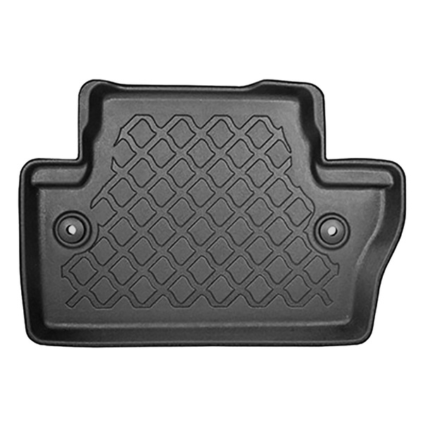 Tapis de sol en TPE adapté pour Volvo S60 Berline (12.2015-10.2022) - également Cross Country - tapis de voiture - noir
