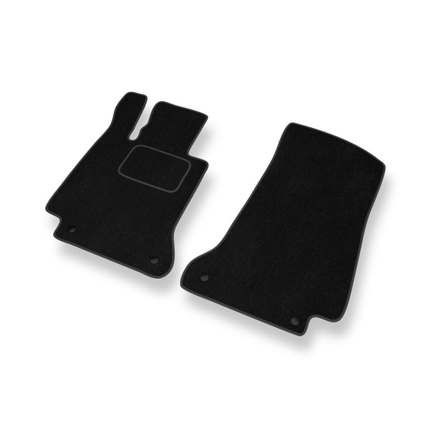 Tapis de Sol Velours adapté pour Mercedes-Benz Classe C W205 Break, Berline (2013-2021) - Premium tapis de voiture - noir