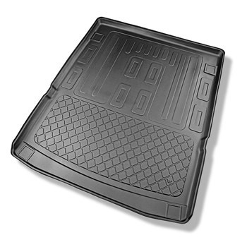 Tapis de coffre adapté pour Volkswagen Caddy V Maxi Van (11.2020-....) - bac de coffre - protection de coffre voiture - 5/7 places ; derrière 2ème rangée de sièges