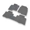 Tapis de Sol Velours adapté pour Chevrolet Captiva II SUV (2011-....) - Premium tapis de voiture - gris