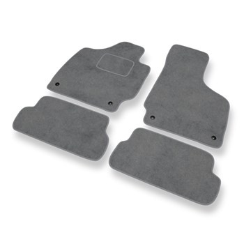 Tapis de Sol Velours adapté pour Audi TT II 8J (2006-2014) - Premium tapis de voiture - gris