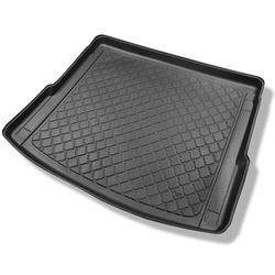 Tapis de coffre adapté pour Audi Q5 II FY SUV (01.2017-08.2024) - bac de coffre - protection de coffre voiture - aussi pour les modèles avec des rails de fixation; non pour version TFSI e plug-in hybride; canapé coulissant arrière