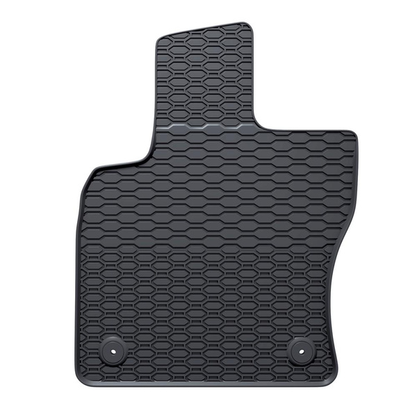 Tapis de sol en caoutchouc adapté pour Volkswagen Tiguan II SUV (2016-2024) - tapis de voiture - noir - 4 pcs.