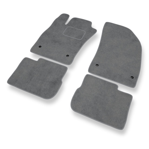 Tapis de Sol Velours adapté pour Fiat Tipo II Hayon, Break, Berline (2015-....) - Premium tapis de voiture - gris