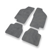 Tapis de Sol Velours adapté pour Lancia Delta II Hayon (1993-1999) - Premium tapis de voiture - gris