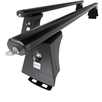 Barres de toit en aluminium adapté pour Honda CR-V SUV (2007-2011) - Porte-Bagages de Voiture noir - points de montage - (suivant le modèle de voiture ils peuvent se situer à différents endroits)