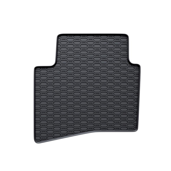 Tapis de sol en caoutchouc adapté pour Kia Rio III Hayon, Berline (2011-2016) - tapis de voiture - noir - 4 pcs.