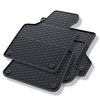 Tapis de sol en caoutchouc adapté pour Audi A3 8P (2003-2012) - tapis de voiture - noir