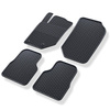 Tapis de sol en caoutchouc adapté pour Peugeot 2008 II SUV (2019-....) - tapis de voiture - noir - 4 pcs.