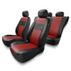 Housses de siège adaptées pour Fiat Doblo I, II, III, IV (2000-2019) - housse siege voiture universelles - couverture siege - XL-RD