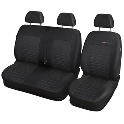 Housses de siège sur mesure adaptées pour Peugeot Expert III Van (2016-....) seulement les sièges avant - sièges séparés - housse siege voiture - couverture siege - E4