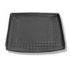 Tapis de coffre adapté pour Volkswagen Caddy Life Mixt, Comfortline Mixt, Trendline Mixt Break (2004-10.2020) - bac de coffre - protection de coffre voiture - 5 places; insonorisation sur les parois du coffre; avec la grille d'usine derriere 2e rangée de