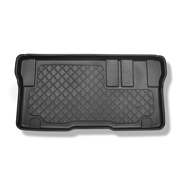 Tapis de coffre adapté pour Citroen SpaceTourer Van (01.2016-....) - bac de coffre - protection de coffre voiture - derriere 3e rangée de sieges; empattement long