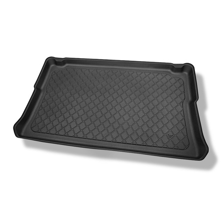 Tapis de coffre adapté pour Opel Vivaro B Van (09.2014-02.2019) - bac de coffre - protection de coffre voiture - version pour le transport de passagers (break / tour); derriere 3e rangée de sieges; version courte (short); sièges non coulissants, montés su