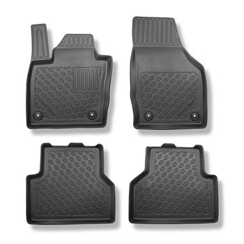 Tapis de sol en TPE adapté pour Audi Q3 SUV (12.2015-10.2022) - tapis de voiture - noir