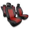 Housses de siège adaptées pour Mitsubishi ASX (2010-2021) - housse siege voiture universelles - couverture siege - CM-RD