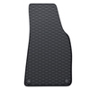 Tapis de sol en caoutchouc adapté pour Seat Exeo (2008-2013) - tapis de voiture - noir