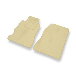 Tapis de Sol Velours adapté pour Honda Legend III Berline (1995-2004) - Premium tapis de voiture - beige