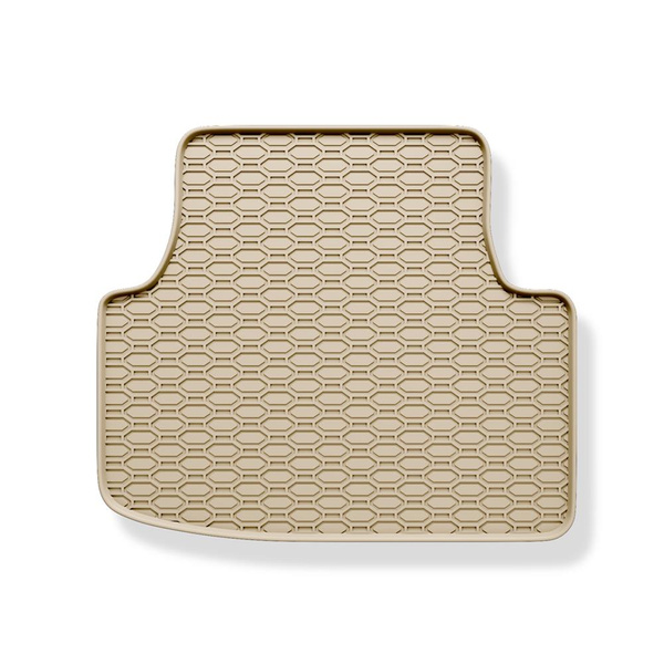 Tapis de sol en caoutchouc adapté pour Skoda Octavia III (2013-2020) - tapis de voiture - beige