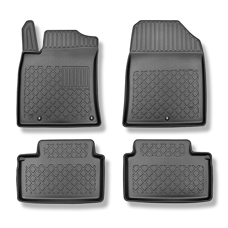 Tapis de sol en TPE adapté pour Hyundai i30 III PD, N Hayon (02.2017-....) - tapis de voiture - noir