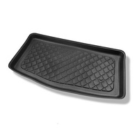 Tapis de coffre adapté pour Kia Picanto III JA Hayon (04.2017-....) - bac de coffre - protection de coffre voiture - coffre inférieur; modèles sans plancher amovible du coffre
