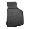 Kit tapis de coffre et tapis de voiture TPE PREMIUM pour: Volkswagen Golf VI Hayon (04.2009-09.2012) - rangée arrière de sièges déplacée au maximum vers l'arrière; coffre supérieur