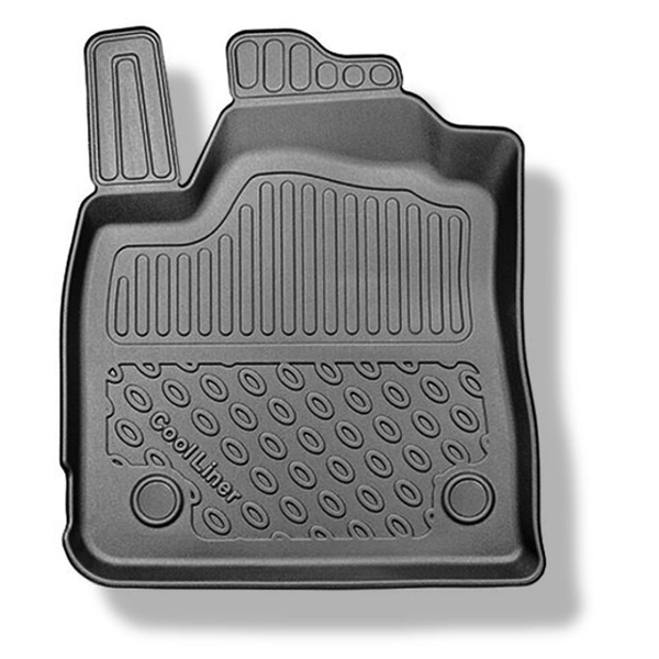 Kit tapis de coffre et tapis de voiture TPE pour: Dacia Sandero III DJF Hayon (01.2021-....) - coffre supérieur;plancher amovible au plus haut niveau