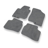 Tapis de Sol Velours adapté pour Kia Ceed I (2006-2012) - Premium tapis de voiture - gris