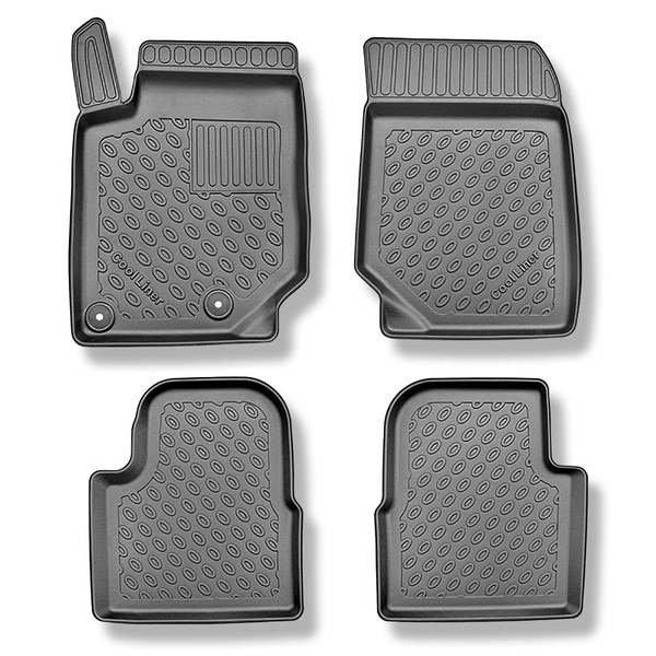 Tapis de sol en TPE adapté pour Citroen C4 X Hayon (10.2022-....) - pas pour la version électrique et hybride - tapis de voiture - noir