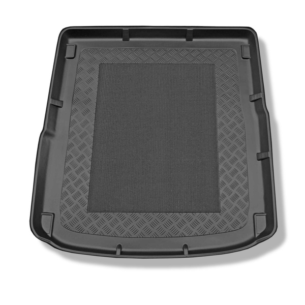 Tapis de coffre adapté pour Hyundai i40 Tourer (07.2011-07.2019) - bac de coffre - protection de coffre voiture - pas pour les modèles avec des rails de fixation