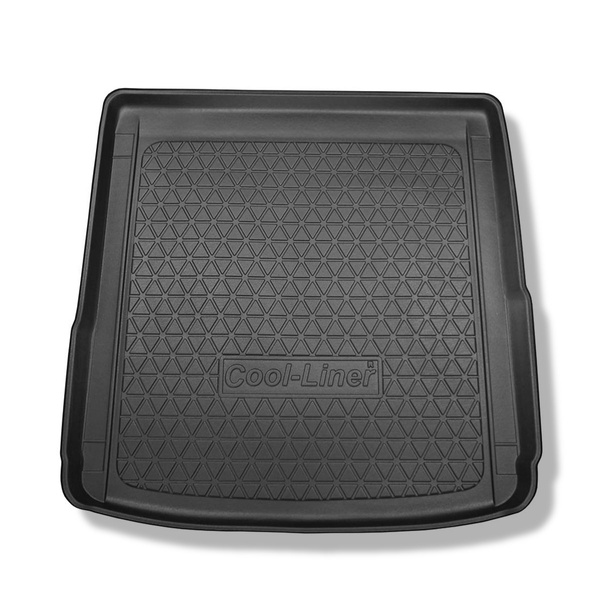 Tapis de coffre adapté pour Audi A4 B9 g-tron Avant (08.2017-02.2023) - bac de coffre - protection de coffre voiture - aussi pour les modèles avec des rails de fixation