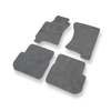 Tapis de Sol Velours adapté pour Subaru Impreza I Coupé, Break, Berline (1992-2000) - Premium tapis de voiture - gris