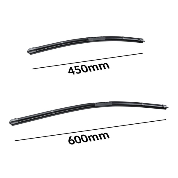 Balais d'essuie-glace de pare-brise adaptés pour Peugeot 1007 Monospace (04.2005-02.2011) - balais plat