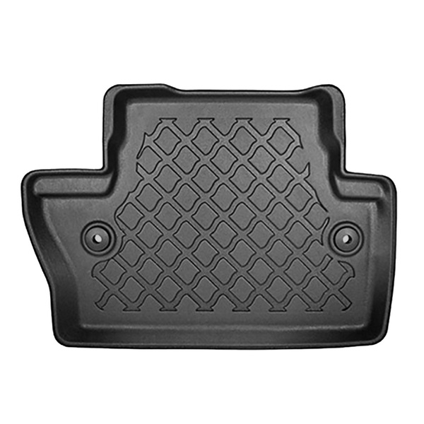 Tapis de sol en TPE adapté pour Volvo S60 Berline (12.2015-10.2022) - également Cross Country - tapis de voiture - noir