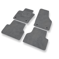 Tapis de Sol Velours adapté pour Audi Q3 I 8U (2011-2018) - Premium tapis de voiture - gris