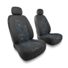 Housses de siège avant adaptées pour Hyundai i30 I, II, III (2007-2019) - housse siege voiture universelles - couverture siege conducteur - 2UNE-BL