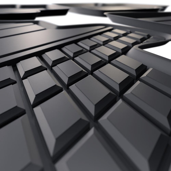 Tapis de sol en TPE adapté pour Skoda Octavia III Break, Liftback (2013-2020) - tapis de voiture - noir