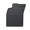 Tapis de sol en caoutchouc adapté pour Audi A6 C6 II (2006-2011) - tapis de voiture - noir