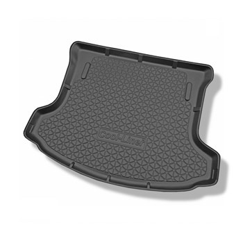 Tapis de coffre adapté pour Nissan Qashqai +2 I Crossover (10.2008-01.2014) - bac de coffre - protection de coffre voiture - 7 places; 3me rangée abaissée