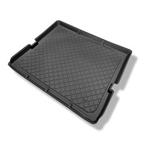 Tapis de coffre adapté pour Ford S-Max I Monospace (05.2006-08.2015) - bac de coffre - protection de coffre voiture - 7 places; 3me rangée abaissée