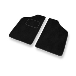 Tapis de Sol Velours adapté pour Fiat Cinquecento Hayon (1990-1998) - Premium tapis de voiture - noir
